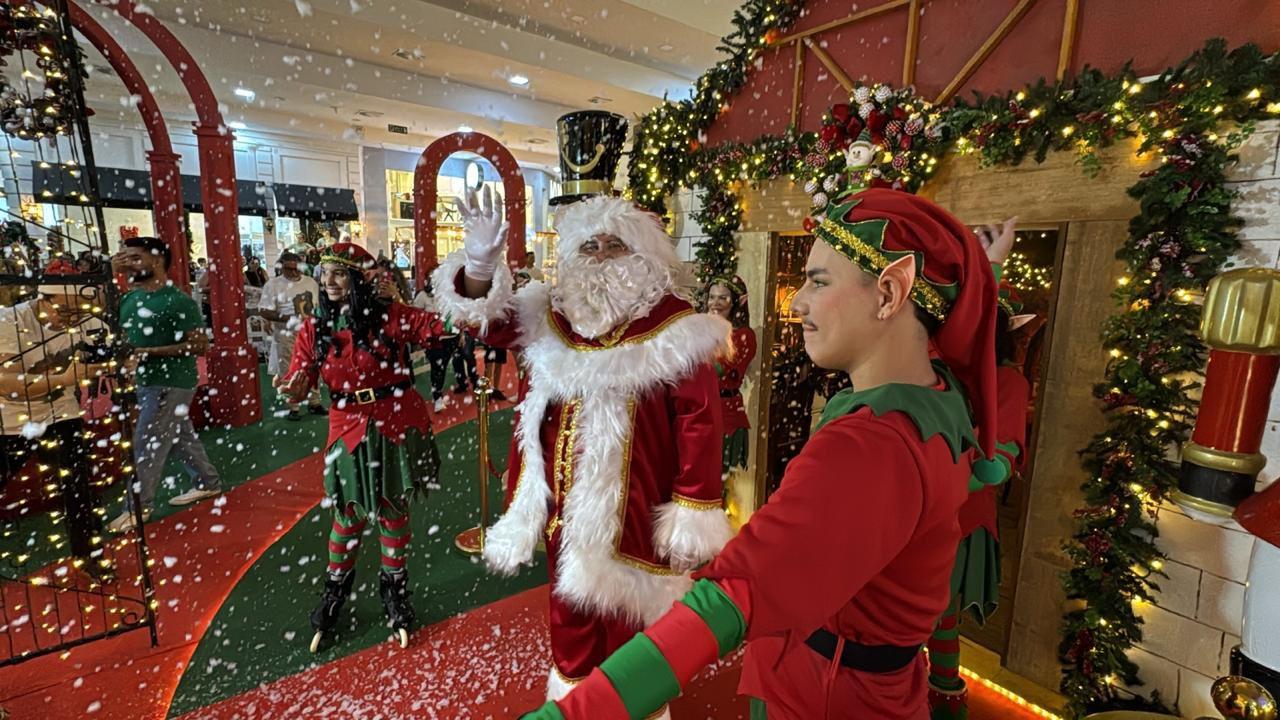 Chegada do Papai Noel e inauguração da decoração de Natal ocorre neste sábado no Rondon Plaza