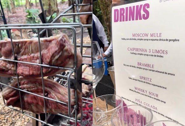 DRINK E MENU DO ANIVERSARIO DA CANTORA ANA CASTELA