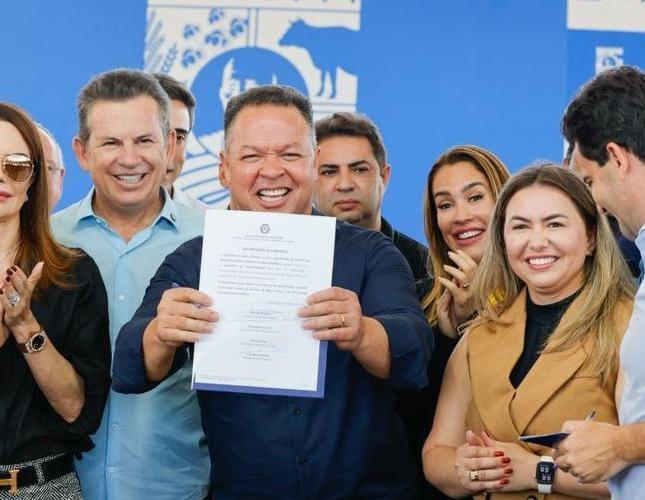 Prefeito Cláudio e governador Mauro Mendes anunciam pacote de obras histórico para Rondonópolis