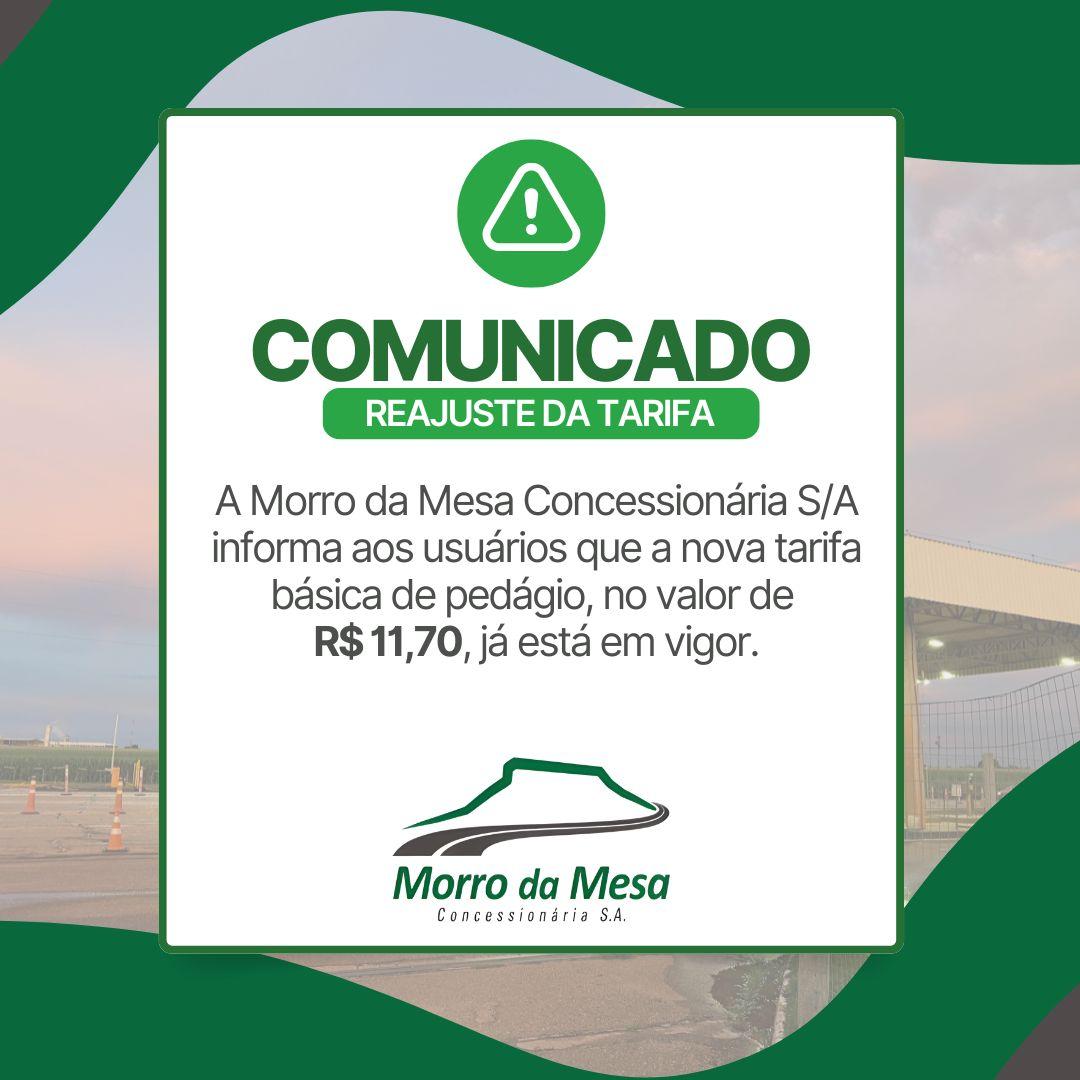 Pedágio na MT-130 é reajustado a partir de abril
