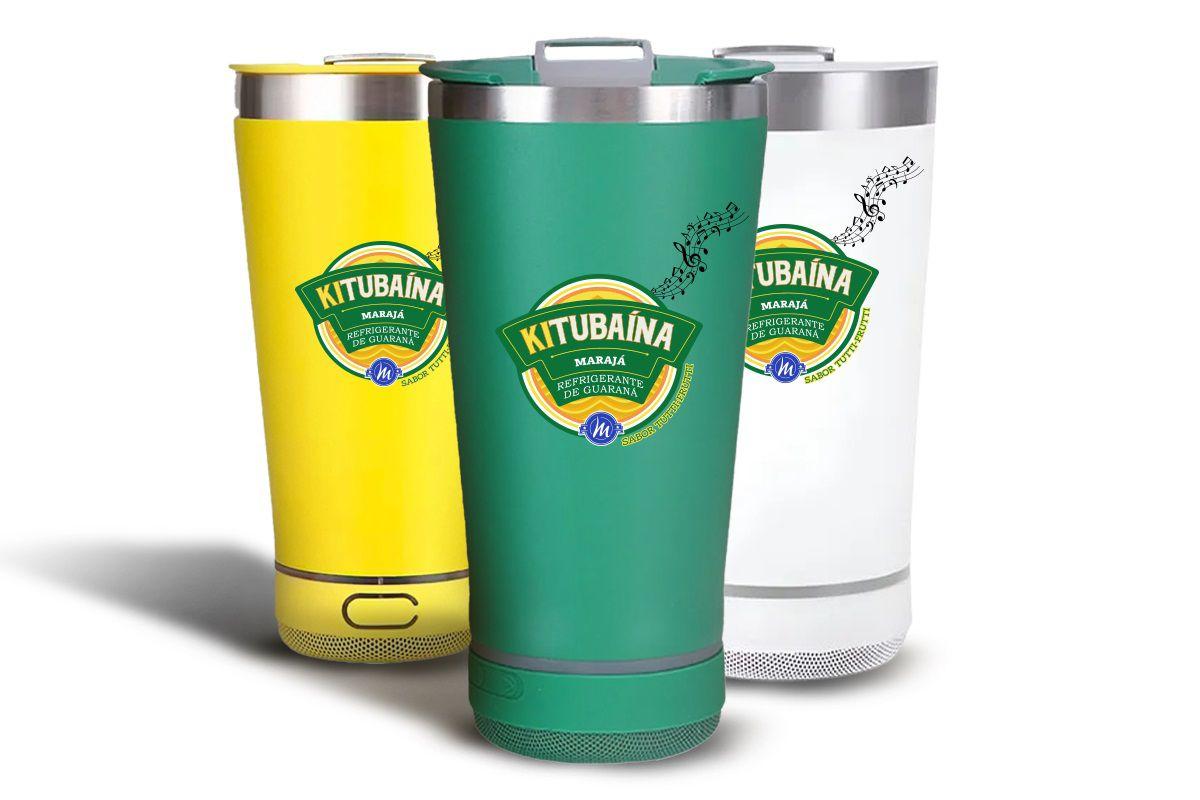 Promoção “Kitubaína Hits” de copo exclusivo com caixa de som integrada chega à reta final