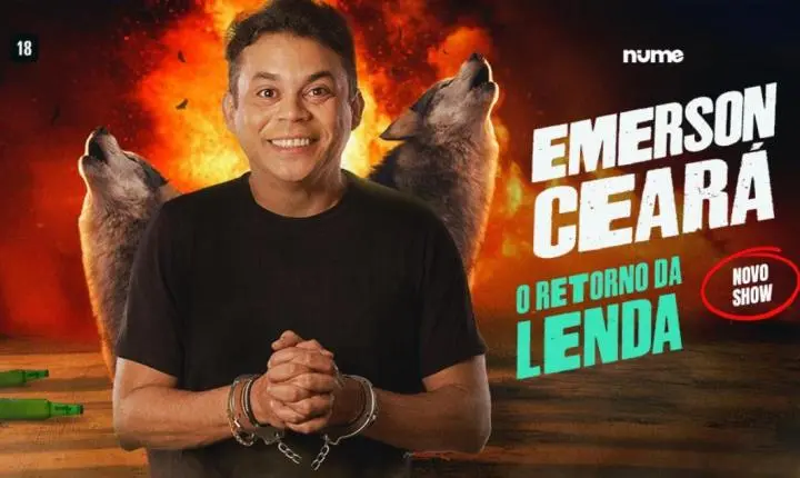 Emerson Ceará traz a Rondonópolis o humor sem filtros do novo show “O Retorno da Lenda”