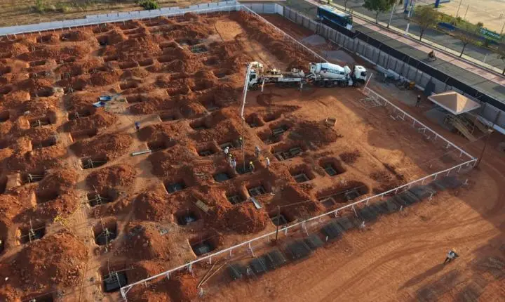 Obra da Policlínica Regional avança e está na fase de concretagem da fundação