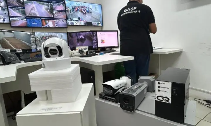Rondonópolis recebe reforço de mais 160 câmeras de videomonitoramento